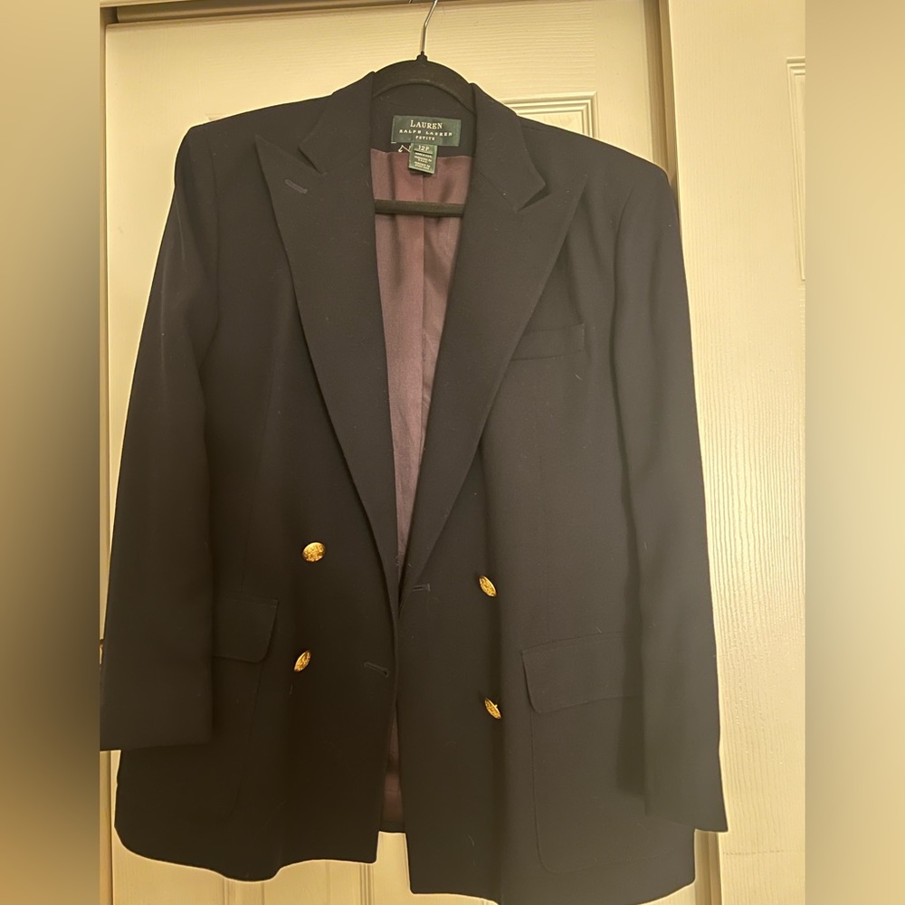 Vintage Lauren Ralph Lauren navy blazer size 12 petite